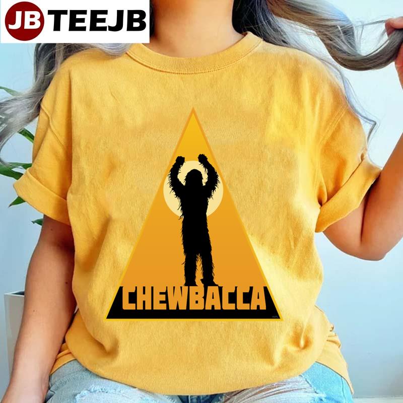 Chewbacca Sunset Silhouette Badge Unisex T-Shirt