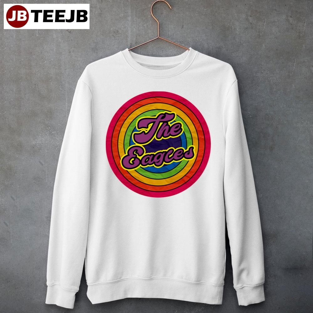 Colorful Retro Circle Eagles Band Unisex T-Shirt