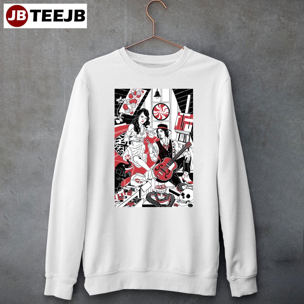 Comic The White Stripes Unisex T-Shirt