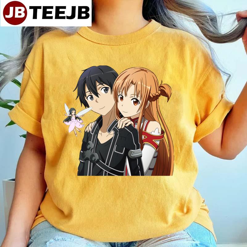 Couple Kirito Asuna & Yui Sword Art Online Unisex T-Shirt