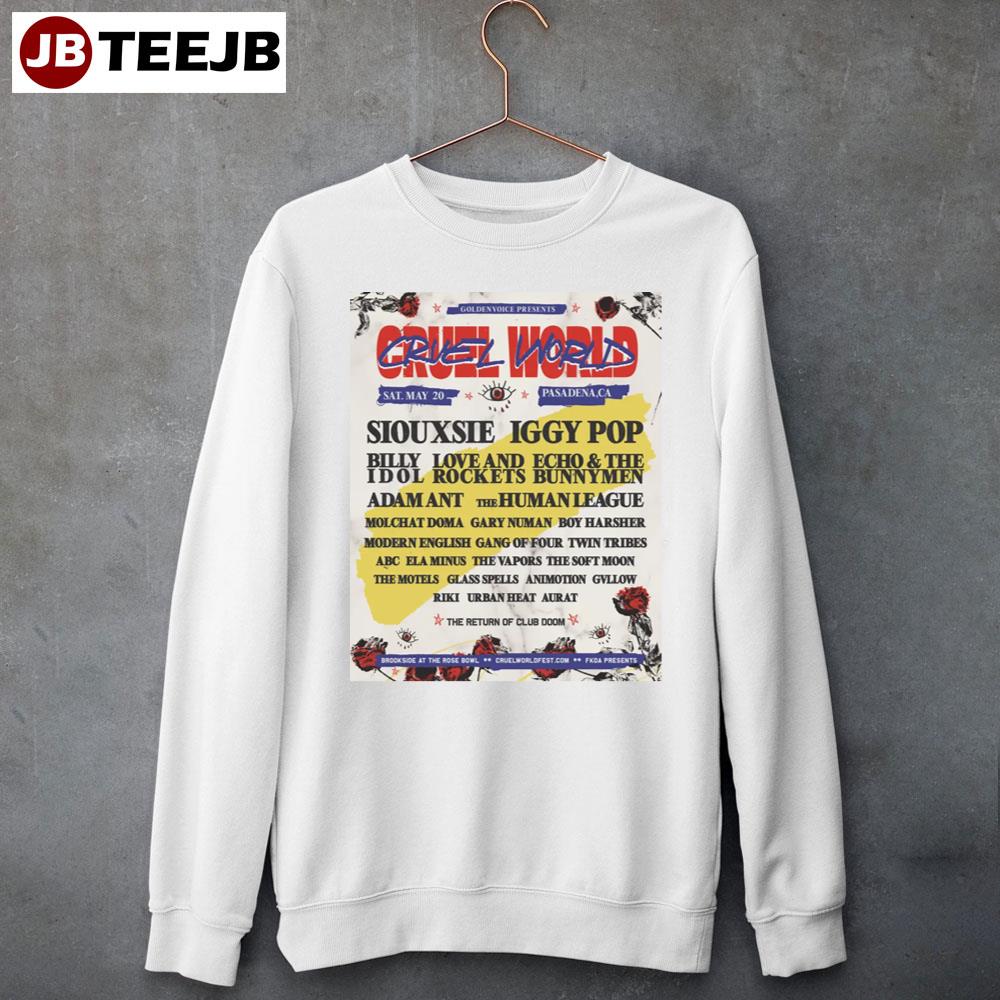 Cruel World May 20 Siouxsie Iggy Pop Unisex T-Shirt