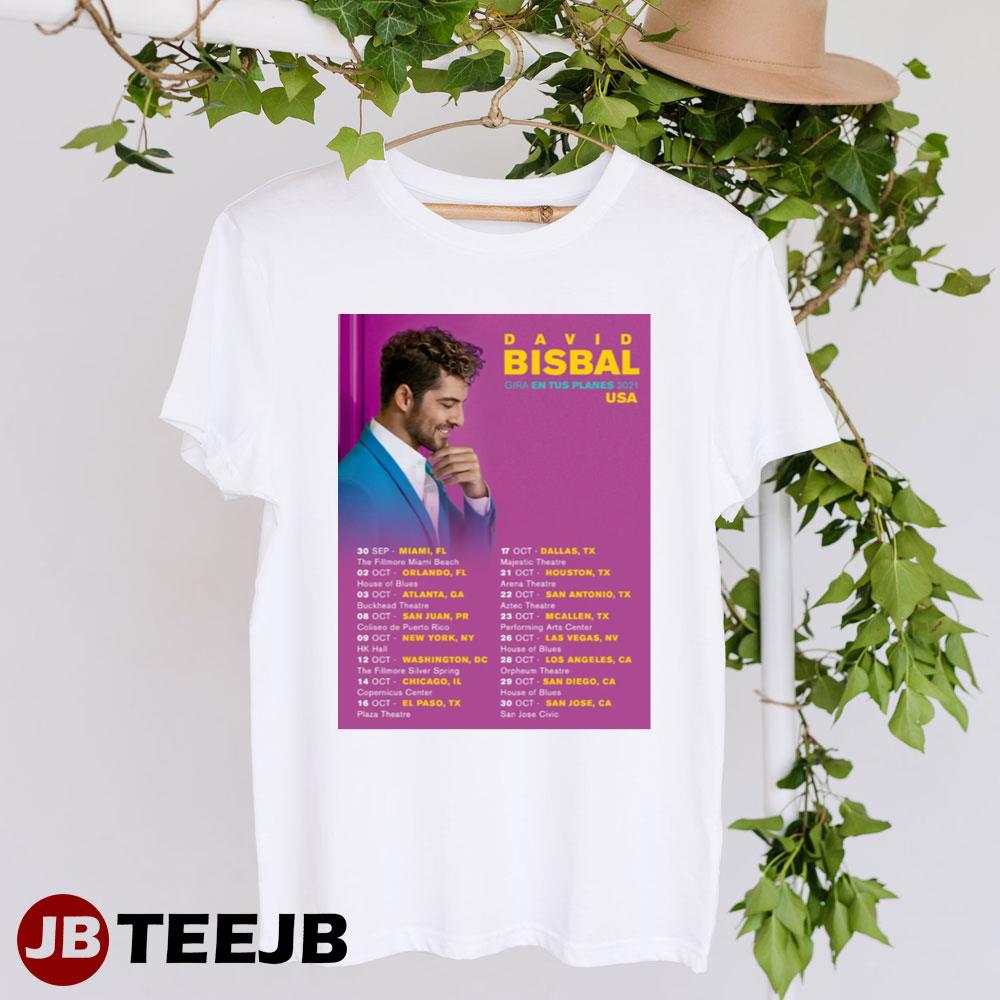 David Bisbal Gira En Tus Palnes 2021 Usa Unisex T-Shirt