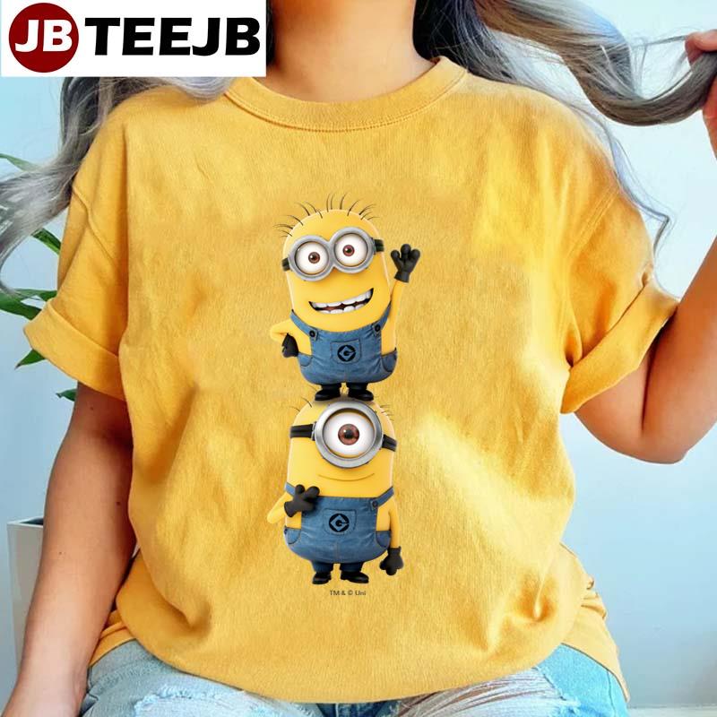 Despicable Me Minions Carl & Tom Stacked Unisex T-Shirt