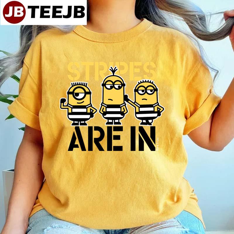 Despicable Me Minions Stripes Are In Unisex T-Shirt