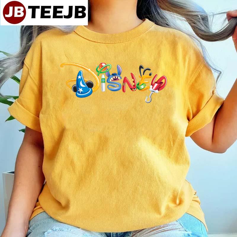 Disney Logo Boy Characters Unisex T-Shirt