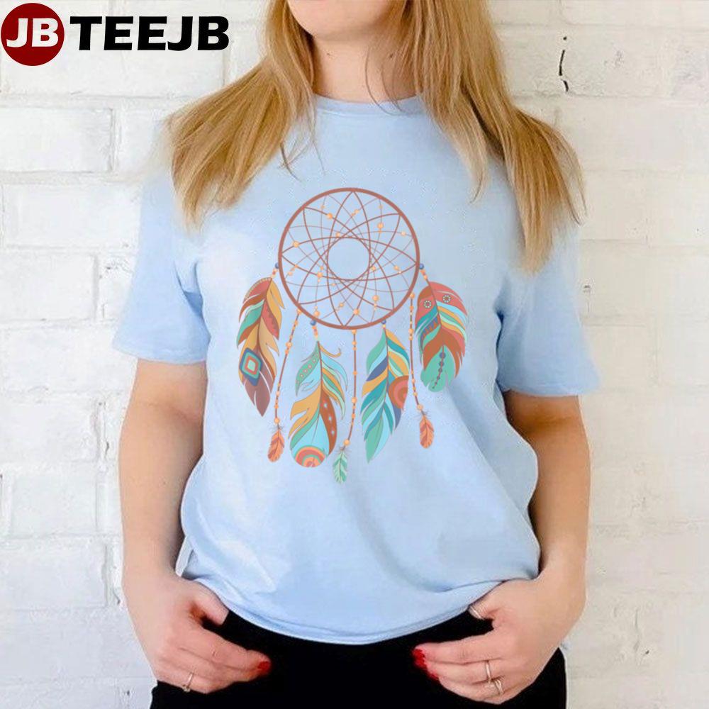 Dream Catcher Native American Feathers Tribal Dream Unisex T-Shirt