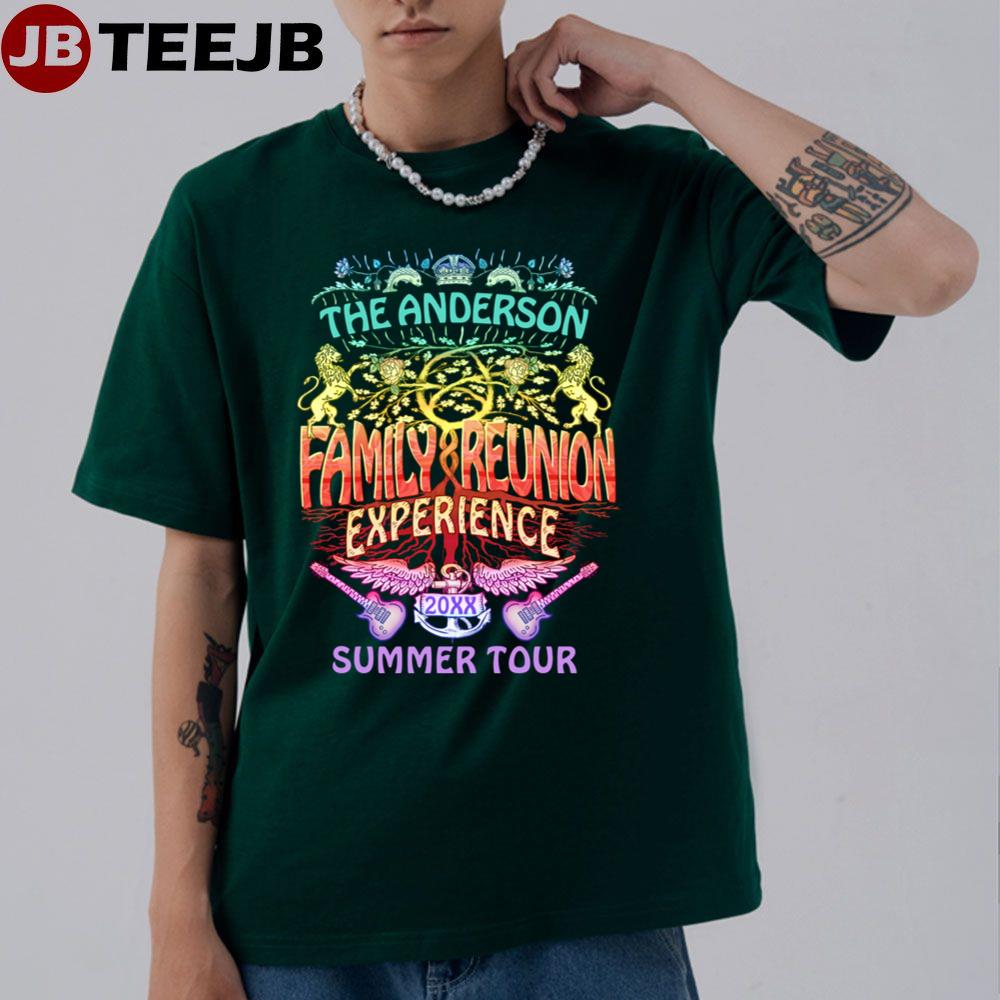 Family Reunion Band Retro 70s Concert Logo Neon Unisex T-Shirt