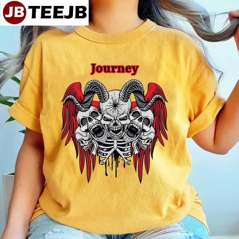 Five Skulls And Wings Journey Unisex T-Shirt