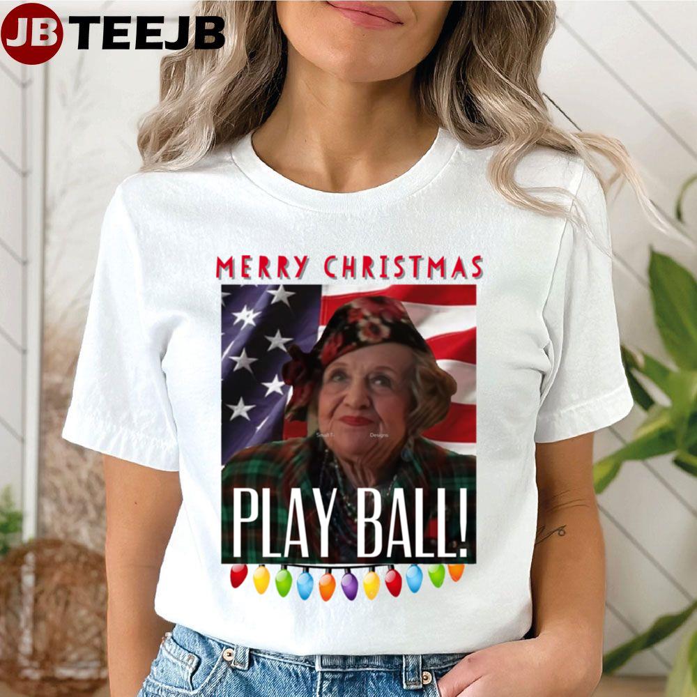 Funny Aunt Bethany Merry Christmas Play Ball Graphic Design Unisex T-Shirt