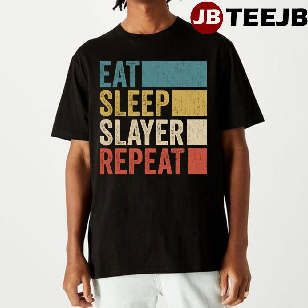 Funny Eat Sleep Slayer Vintage Unisex T-Shirt