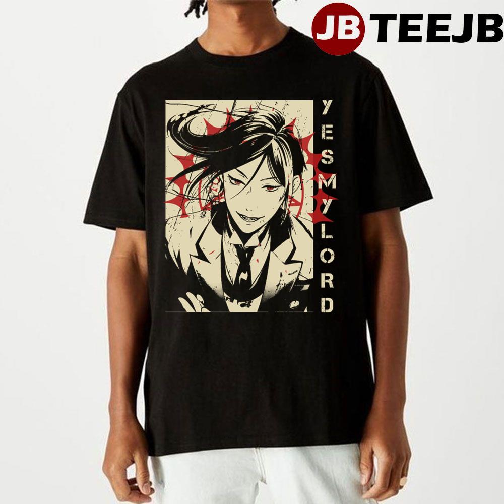 Gold Art Sebastian Michaelis Black Butler Unisex T-Shirt