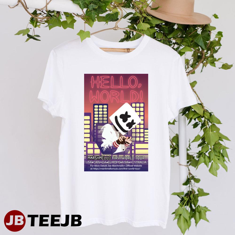 Hello World Marshmello First World Tour Unisex T-Shirt