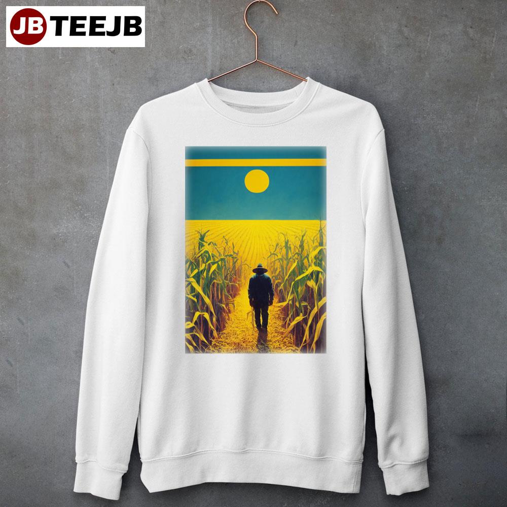 Horror Movie Killer Corn Corn Fields Farm Unisex Sweatshirt