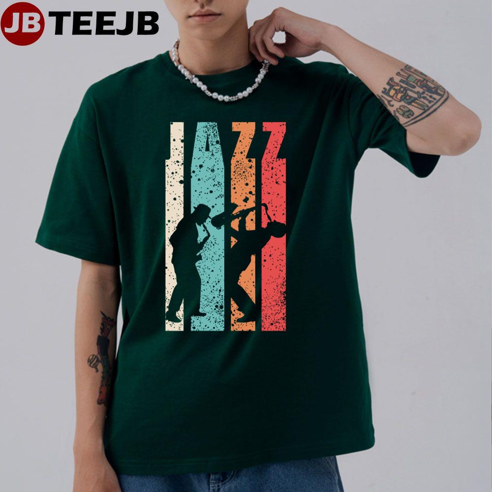 Jazz Retro Saxophone Music Jazz Band Lovers Unisex T-Shirt