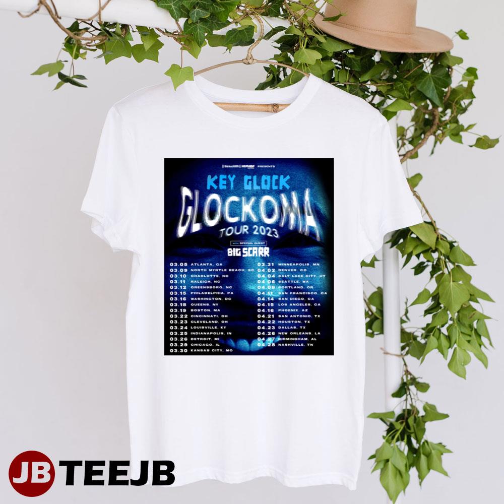 Key Glock Announces His 2023 ‘Glockoma Tour’ Unisex T-Shirt