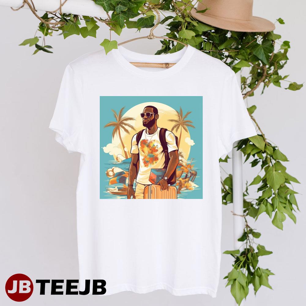 Lebron James In The 4q Digital Art Unisex T-Shirt