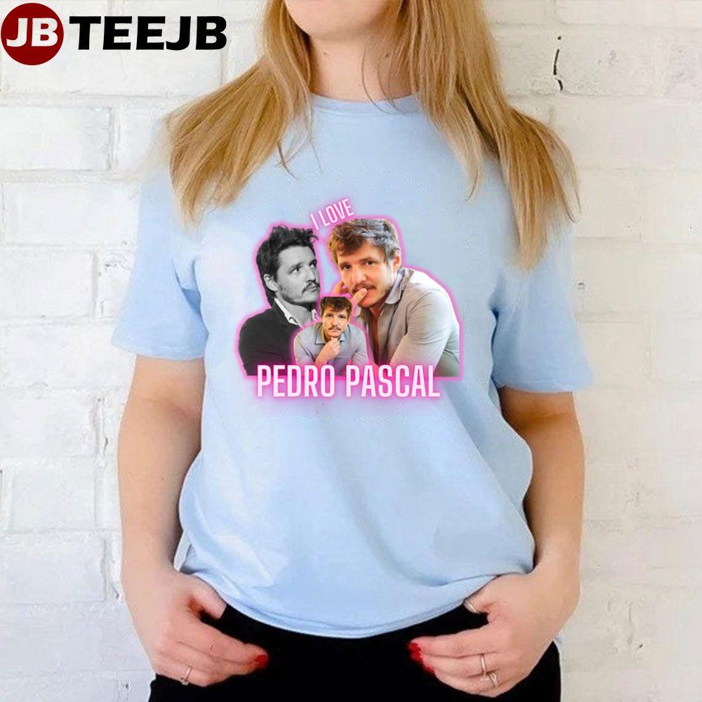 Pink Art I Love Pedro Pascal Unisex T-Shirt