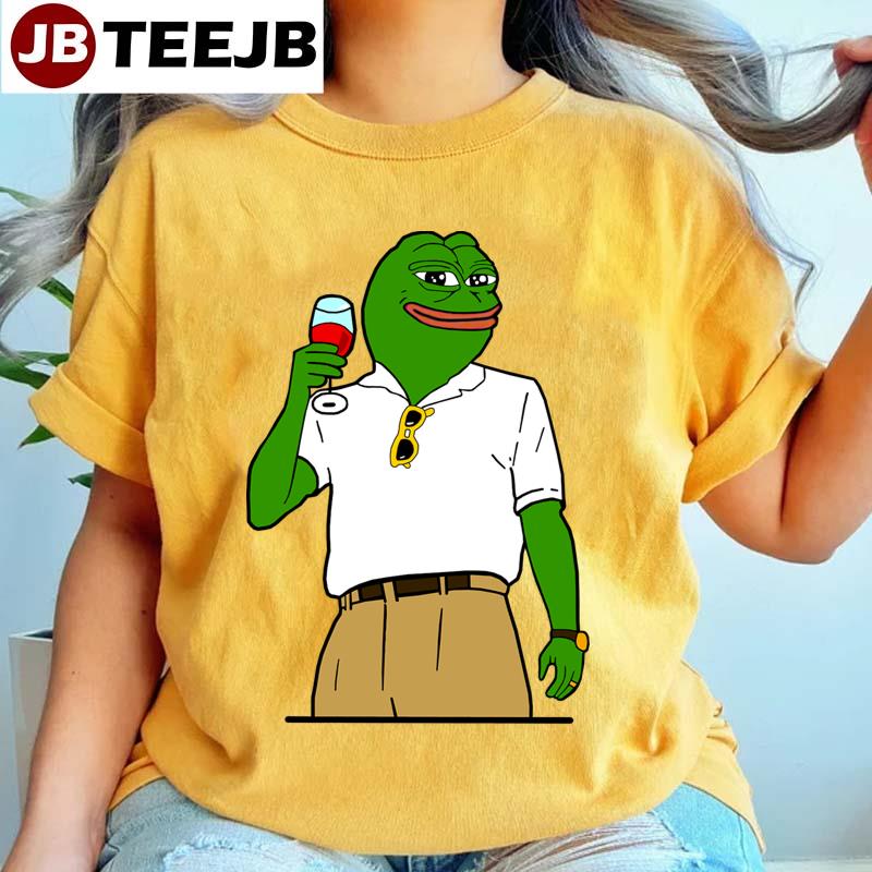 Preppy Wall Street Pepe Unisex T-Shirt