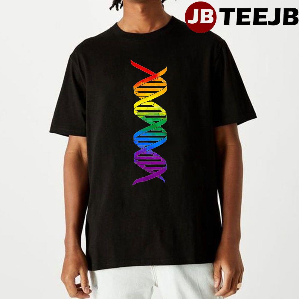 Rainbow Double Helix Unisex T-Shirt