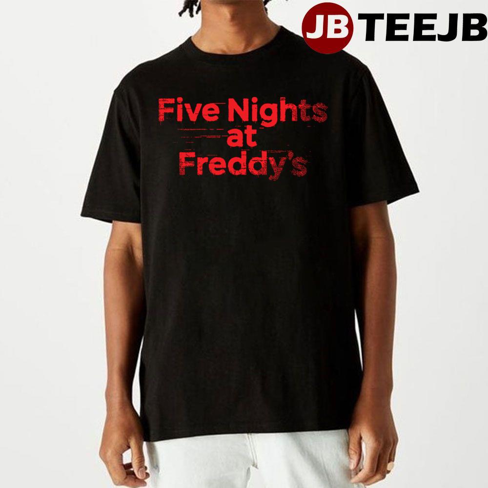 Red Art Five Nights At Freddy’s Logo Unisex T-Shirt