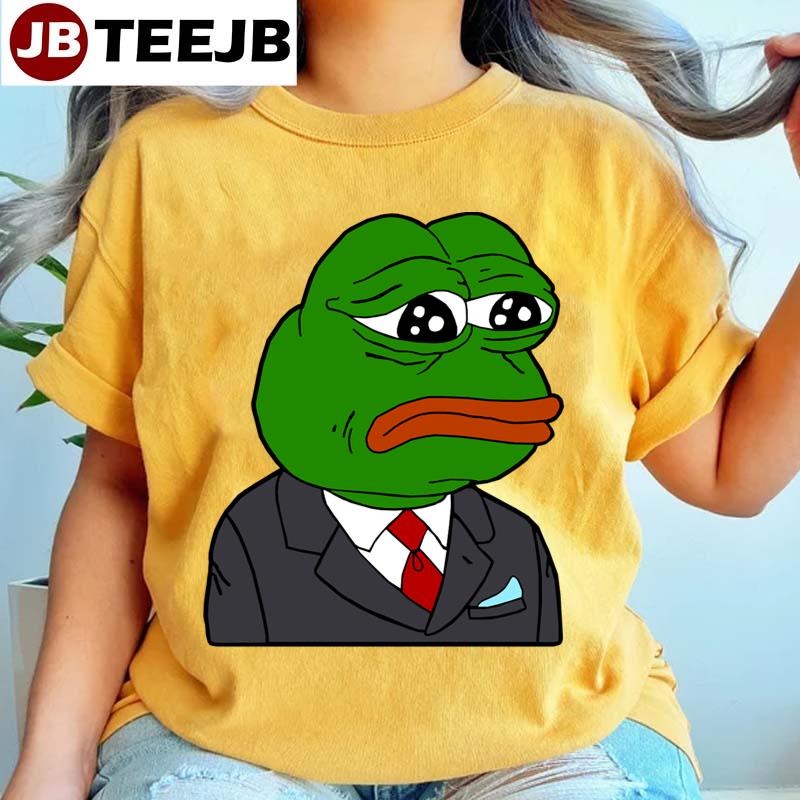 Sad Businessman Pepe Wagie Unisex T-Shirt