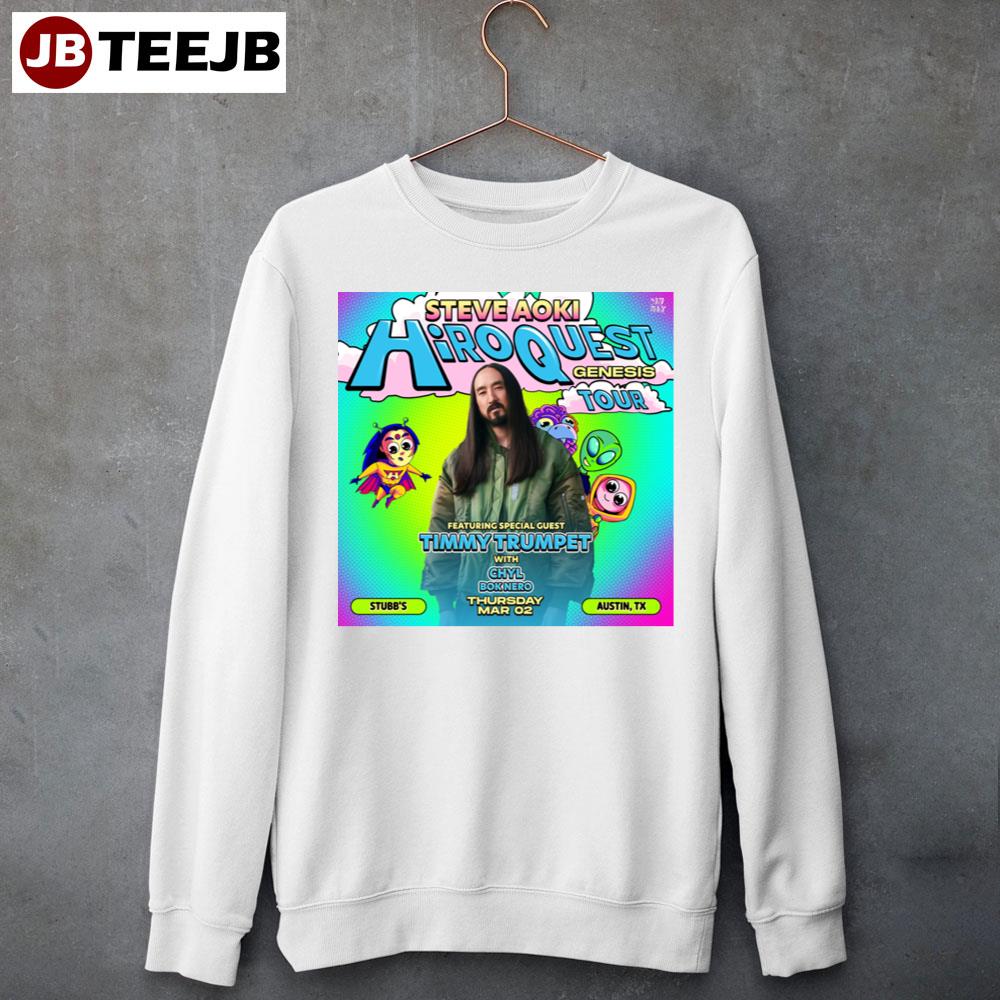 Steve Aoki Hiroquest Genesis Tour 2023 Unisex T-Shirt