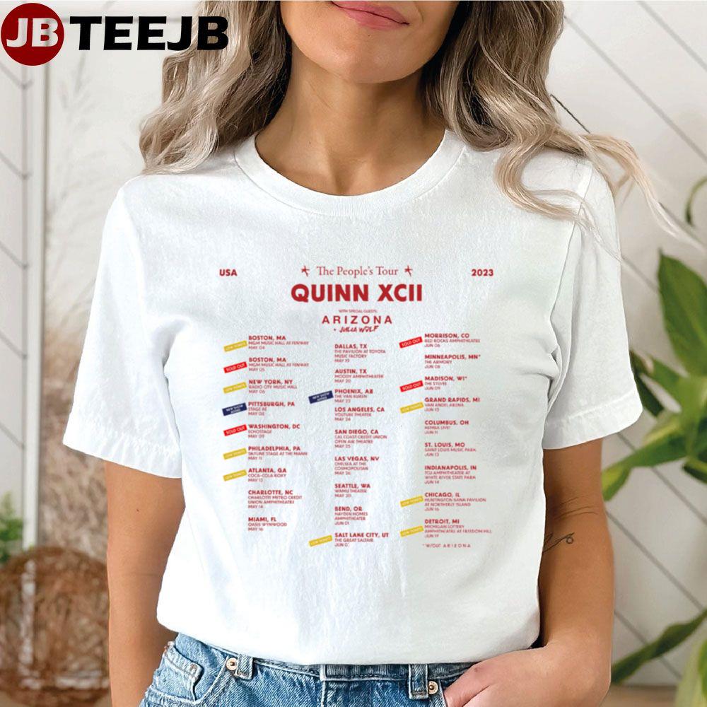 The People’s Tour Dates 2023 Quinn Xcii, Arizona & Julia Wolf Unisex T-Shirt