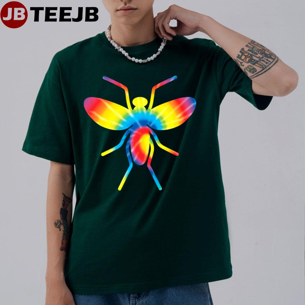 Tie Dye Gnat Rainbow Print Dipterid Midge Hippie Unisex T-Shirt