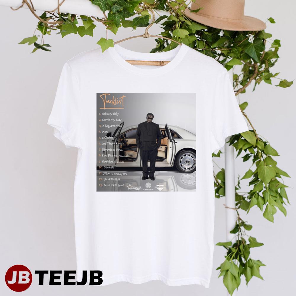 Tracklist Wande Coal – Legend Or No Legend Album 2023 Unisex T-Shirt