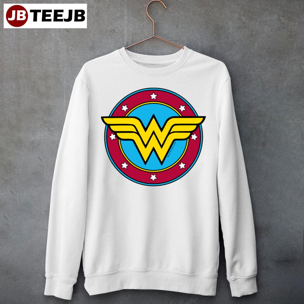 Wonder Woman Circle & Stars Logo Unisex Sweatshirt