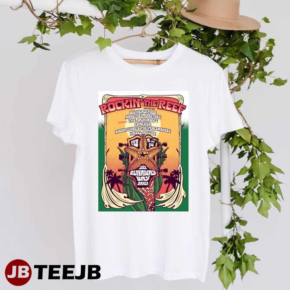 2022 Runaway Bay Jamaica Rockin’ The Reef Big Head Told And The Monsters Unisex T-Shirt