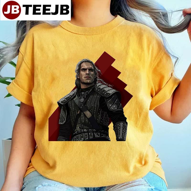 Black Art Geralt Of Rivia The Witcher Anime Unisex T-Shirt