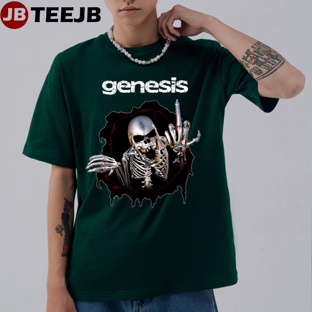 Black Art Skull Horror Genesis Band Unisex T-Shirt