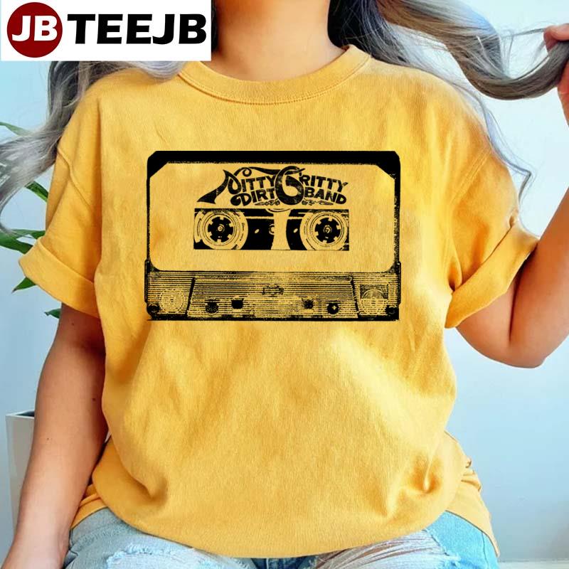 Black Cassette Tape Nitty Gritty Dirt Band Unisex T-Shirt