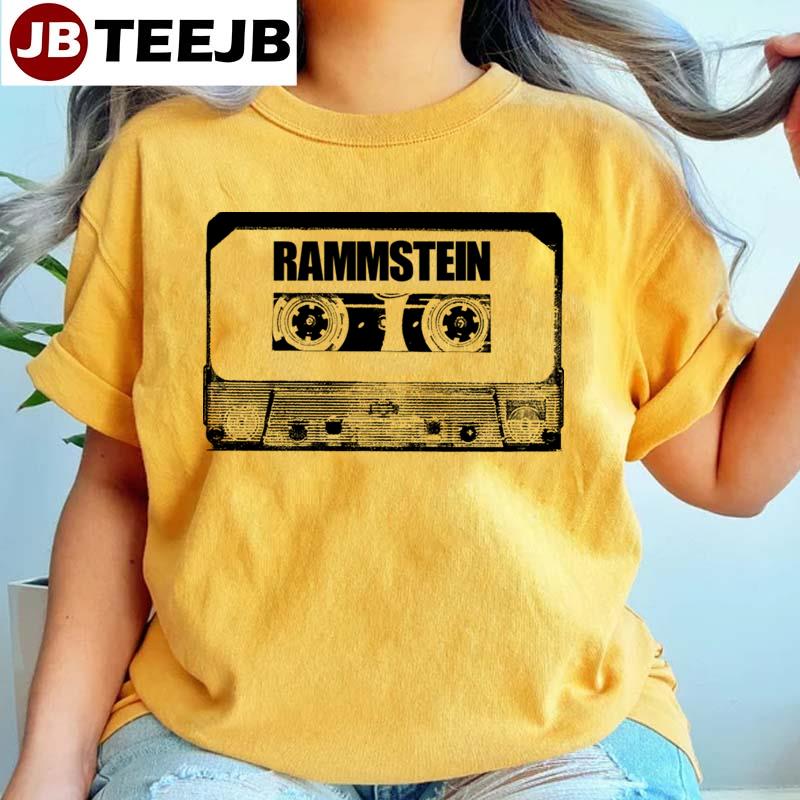 Black Cassette Tape Rammstein Unisex T-Shirt