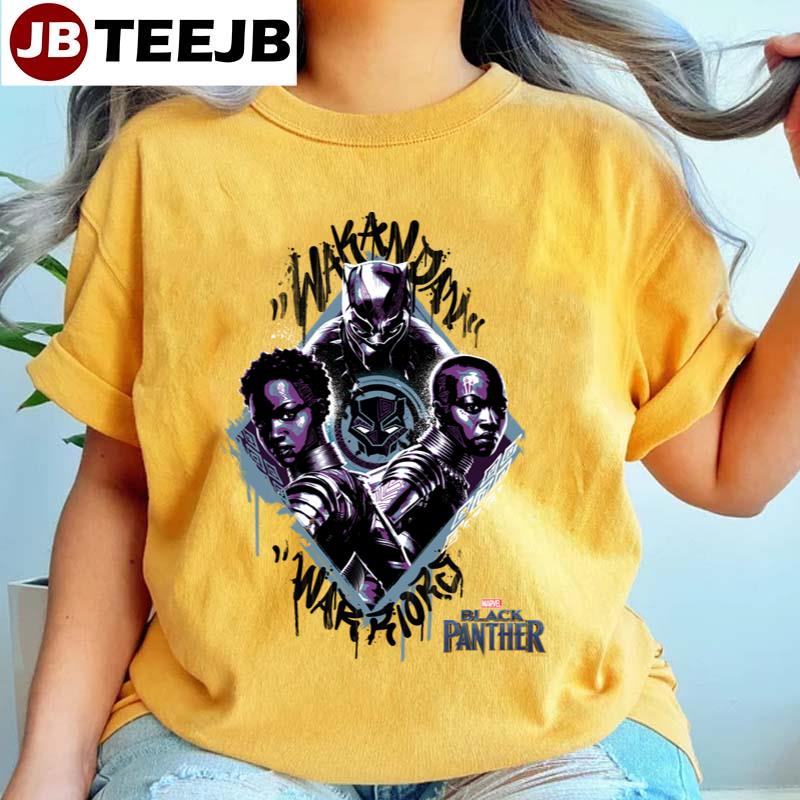 Black Panther Wakandan Warriors Graffiti Unisex T-Shirt