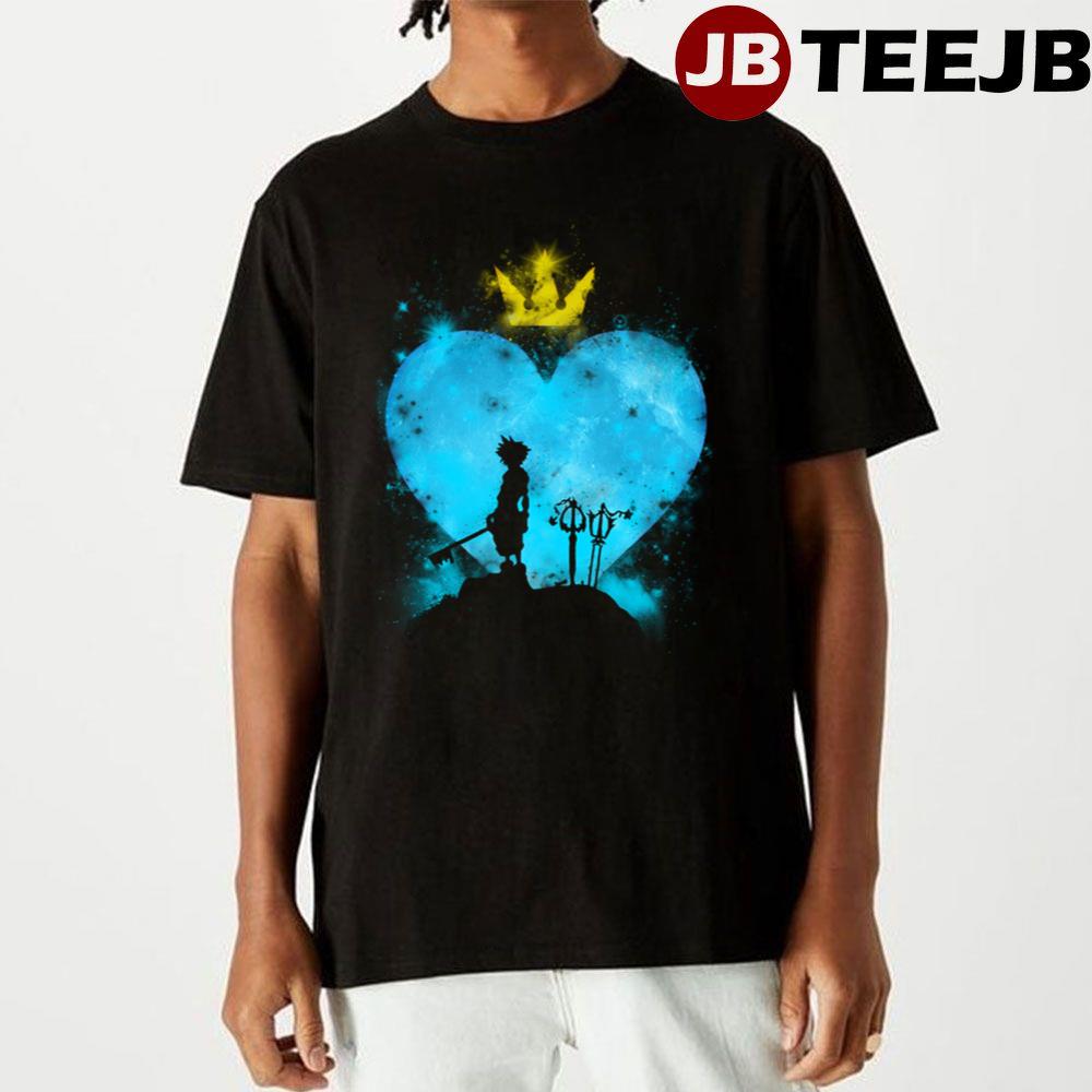 Blue Art Hearts Style Kingdom Hearts Unisex T-Shirt