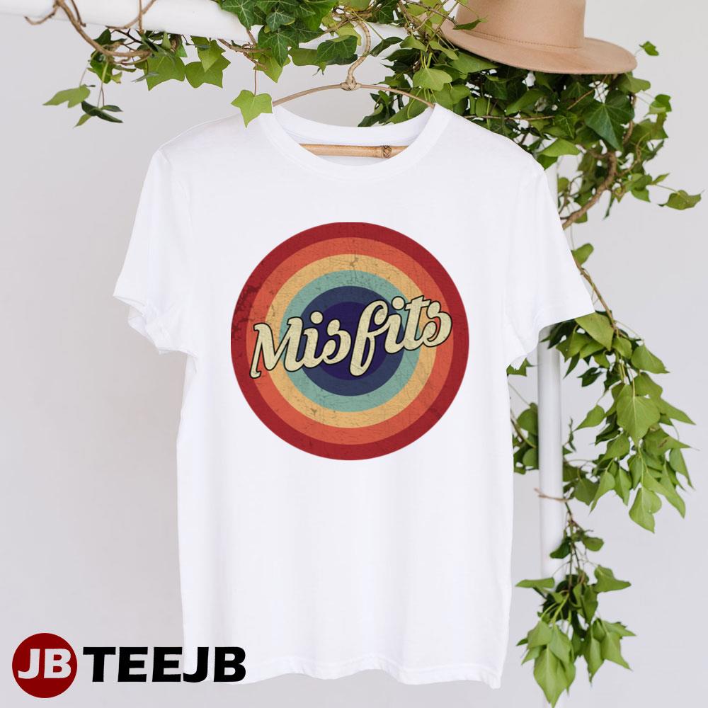 Color Retro Circle Vintage Misfits Unisex T-Shirt