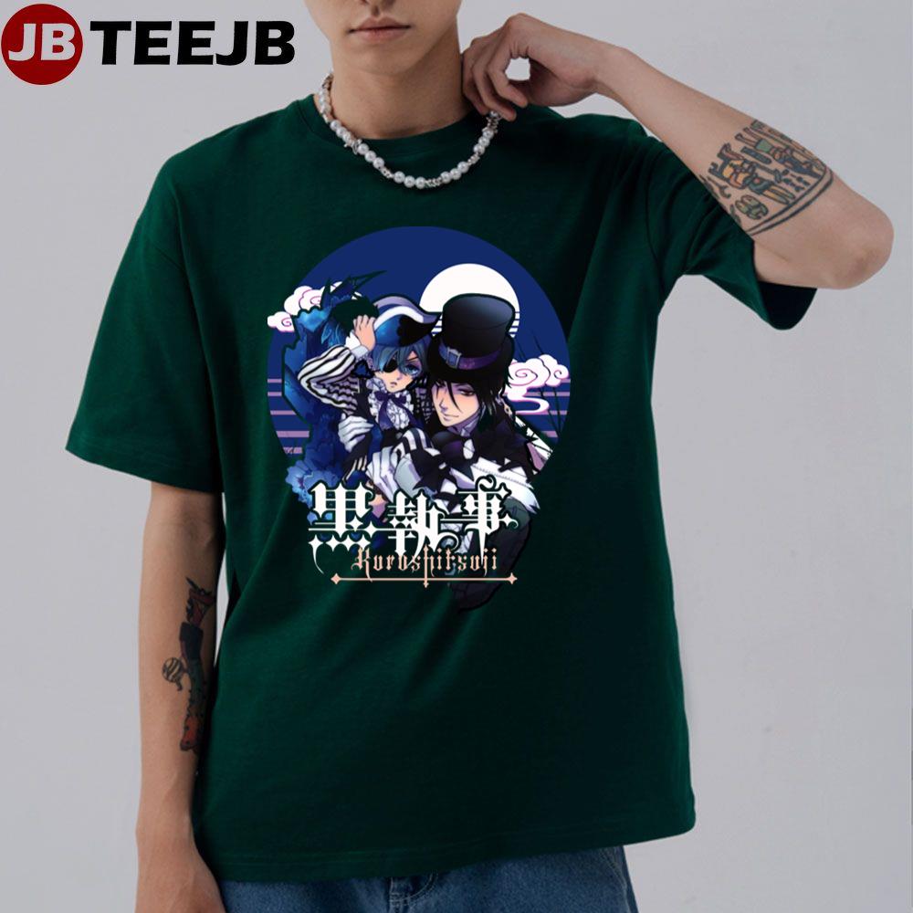 Couple Style Moon Black Butler Unisex T-Shirt