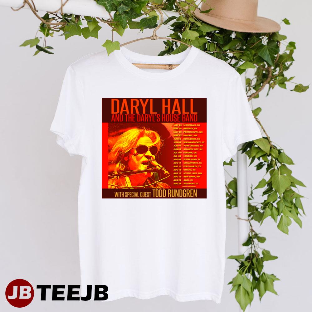 Daryl Hall And The Daryl’s House Band White Todd Rundgren 2023 Dates Unisex T-Shirt