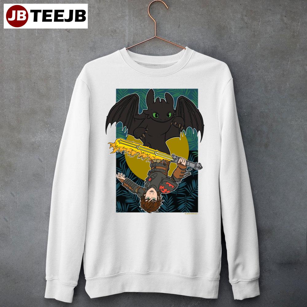 Dragon Rider Toothless & Hiccup Duo Graphic Unisex Sweatshirt