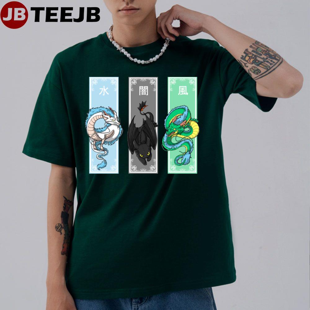 Dragons Spirited Away Toothless Dragon Ball Unisex T-Shirt