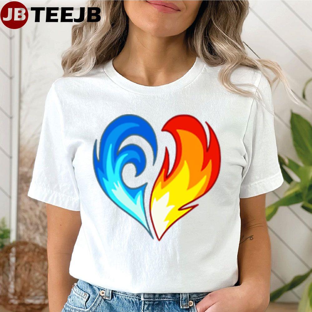 Elemental Design Fire And Water Unisex T-Shirt