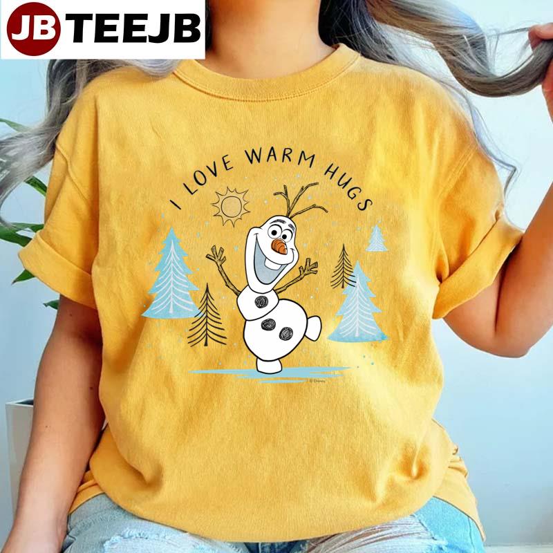 Frozen 2 Olaf I Love Warm Hugs Sketch Unisex T-Shirt