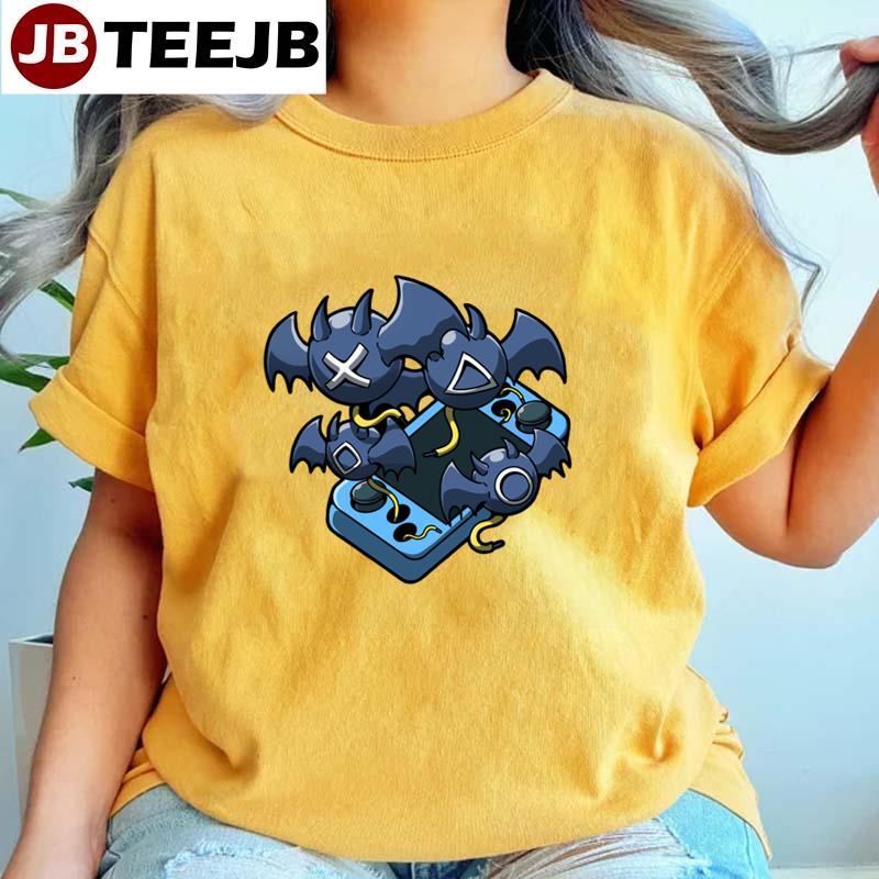 Game Bat Game Button Style Retro Unisex T-Shirt