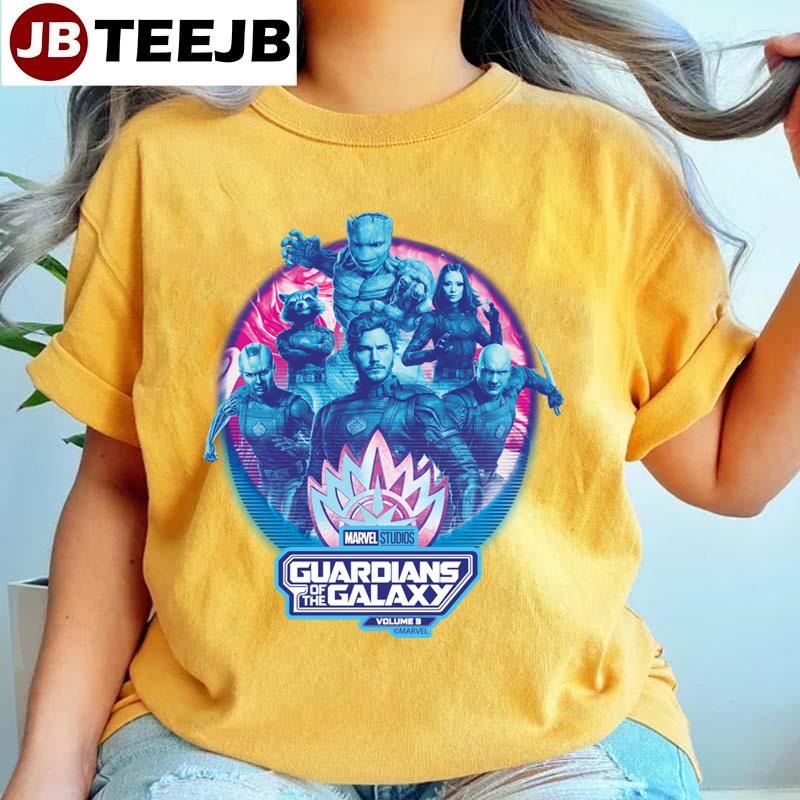 Guardians Of The Galaxy Vaporwave Team Graphic Unisex T-Shirt