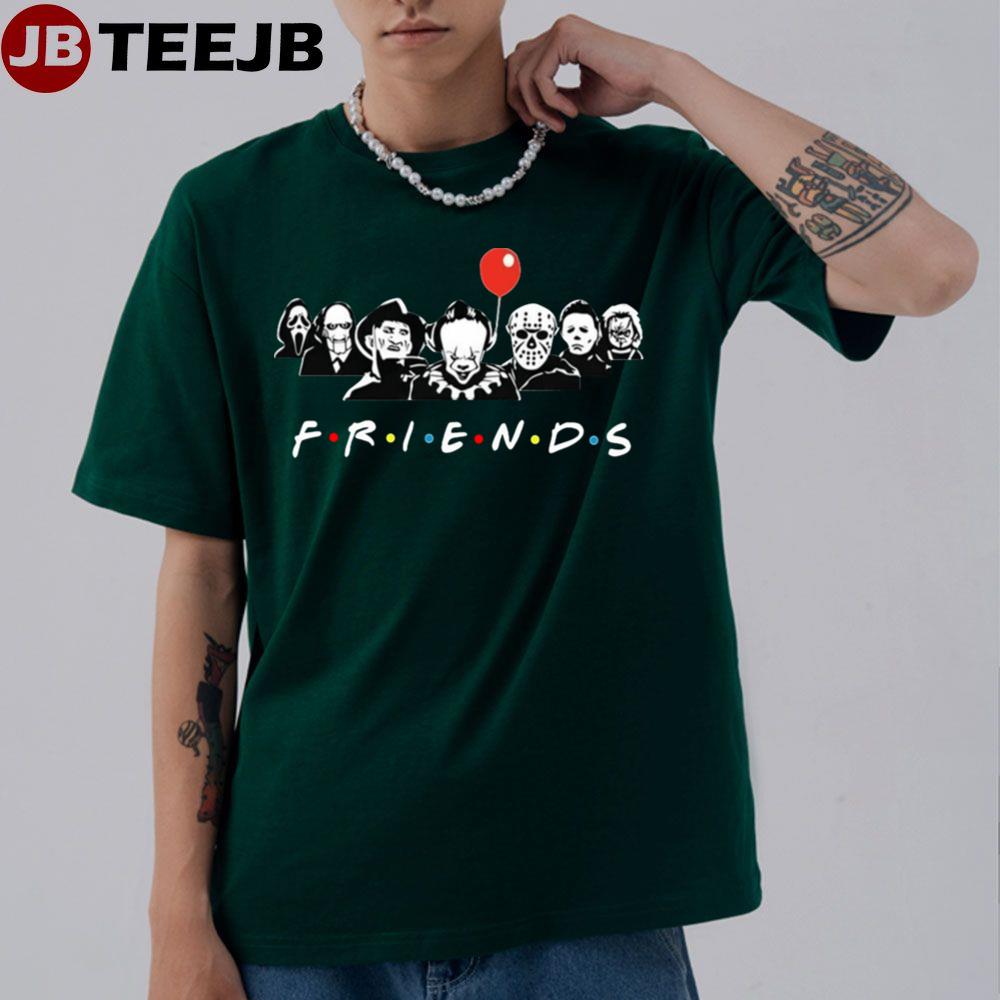 Horror Movie Characters Halloween Friends Unisex T-Shirt