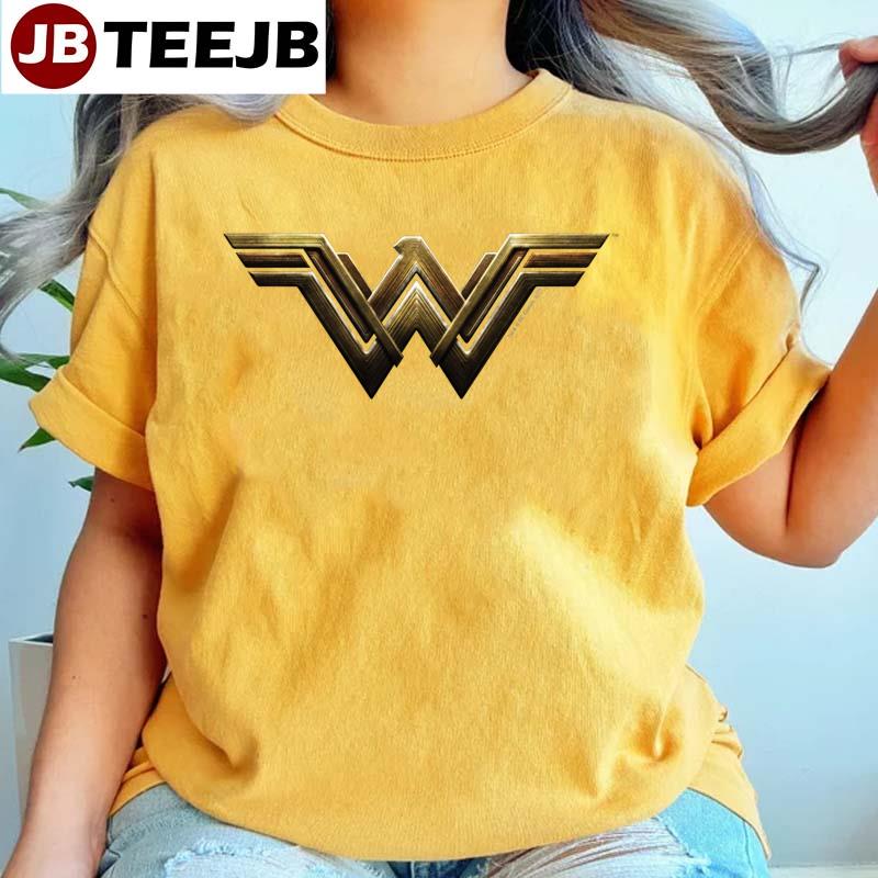 Justice League Metallic Wonder Woman Symbol Unisex T-Shirt