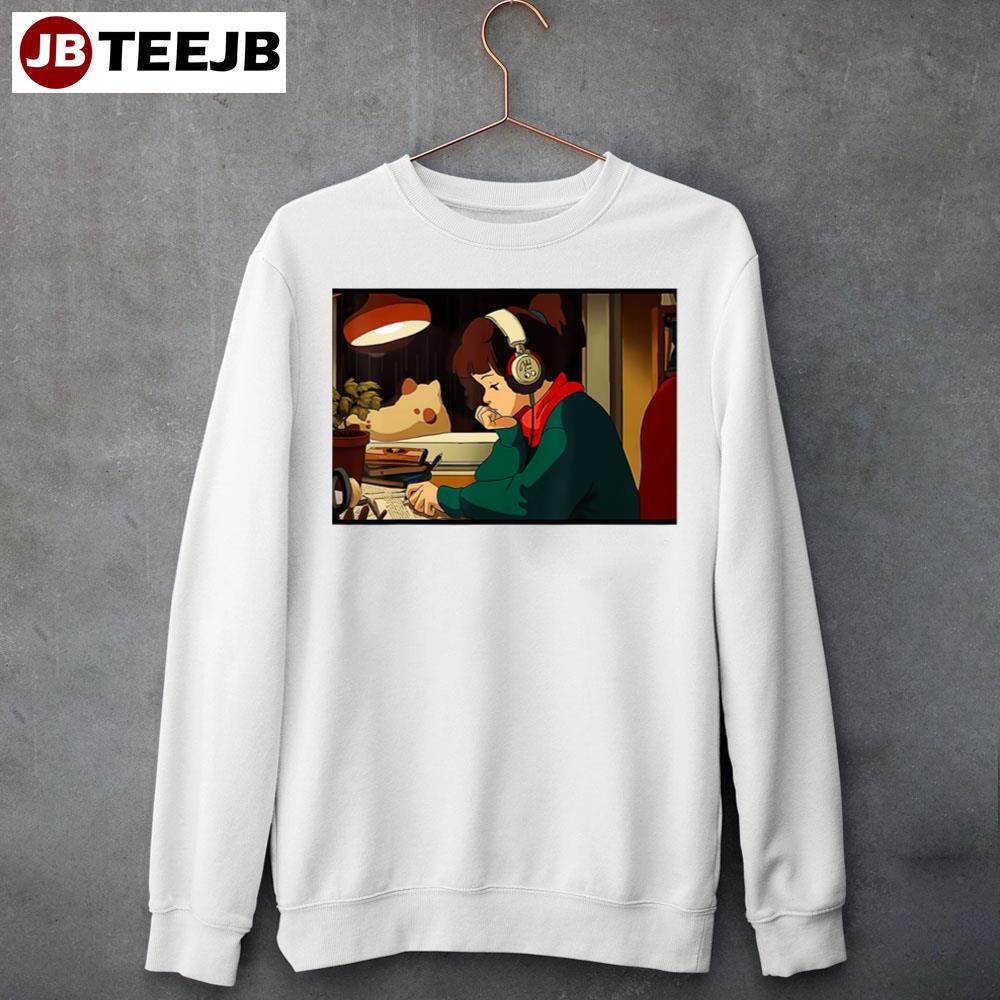 Lofi Hip Hop Chill Relaxing Jazz Hop Beats Study Unisex Sweatshirt