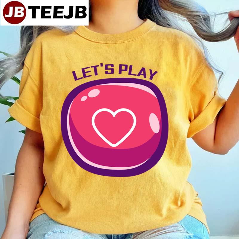 Lovely Game Button Shape Unisex T-Shirt